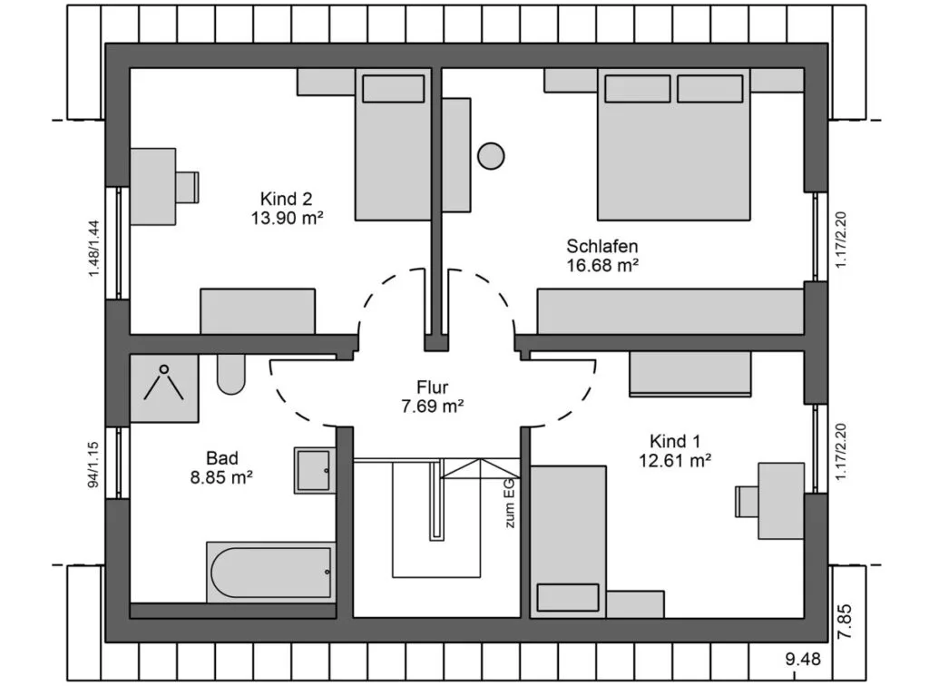 Schwörer Basisaktionshaus_E-15-120.6-2-DG Grundriss
