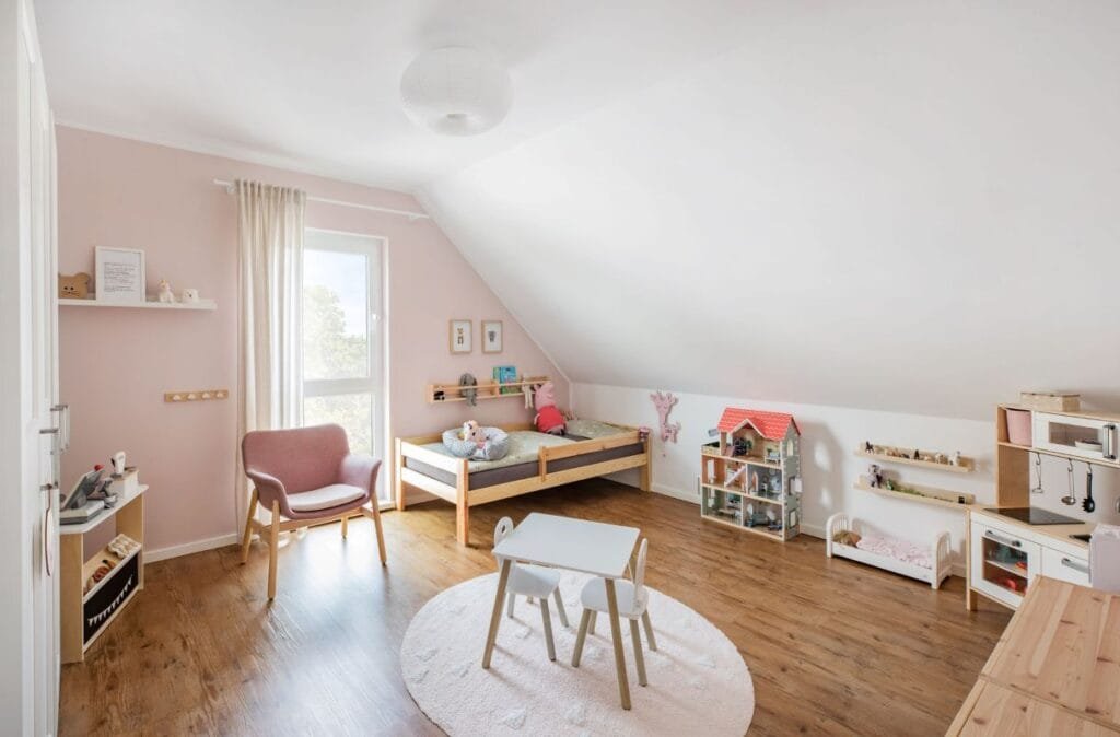 Fingerhuthaus Nauroth Kinderzimmer rosa