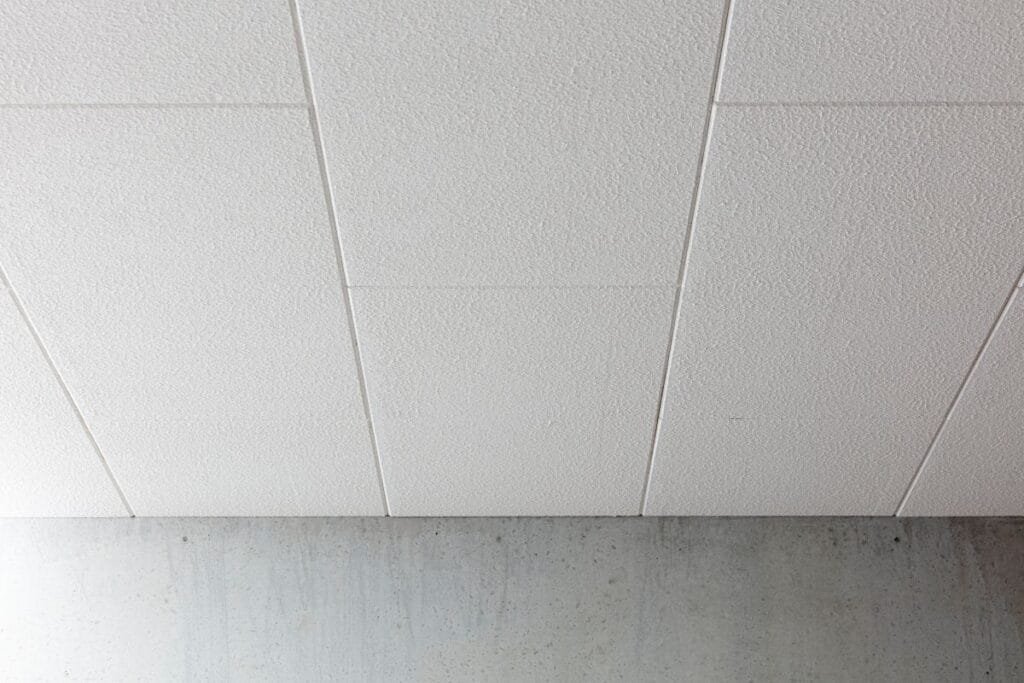 Bild von Kellerdecke, ansprechende Kassettenoptik für bewohnte Kellerräume
