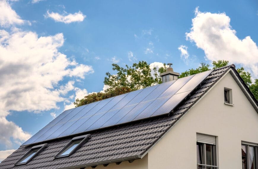 Photovoltaikanlage auf Einfamilienhaus