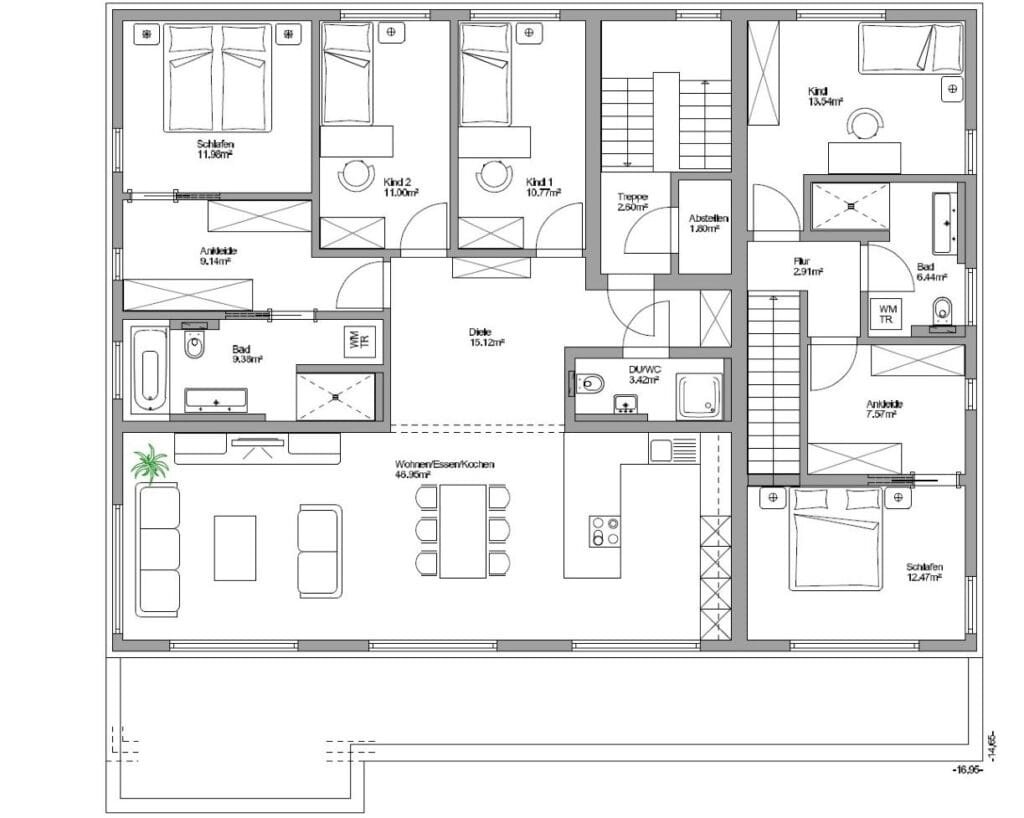 Grundriss Haus Chmel DG
