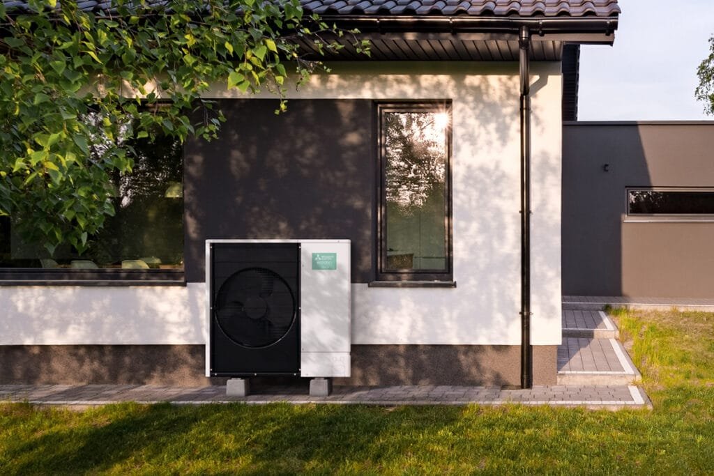 Wärmepumpe Mitsubishi Garten
