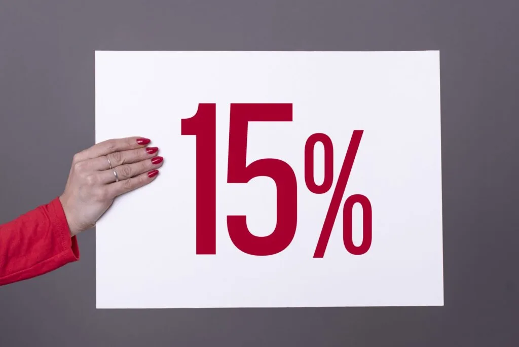 15 Prozent Plakat