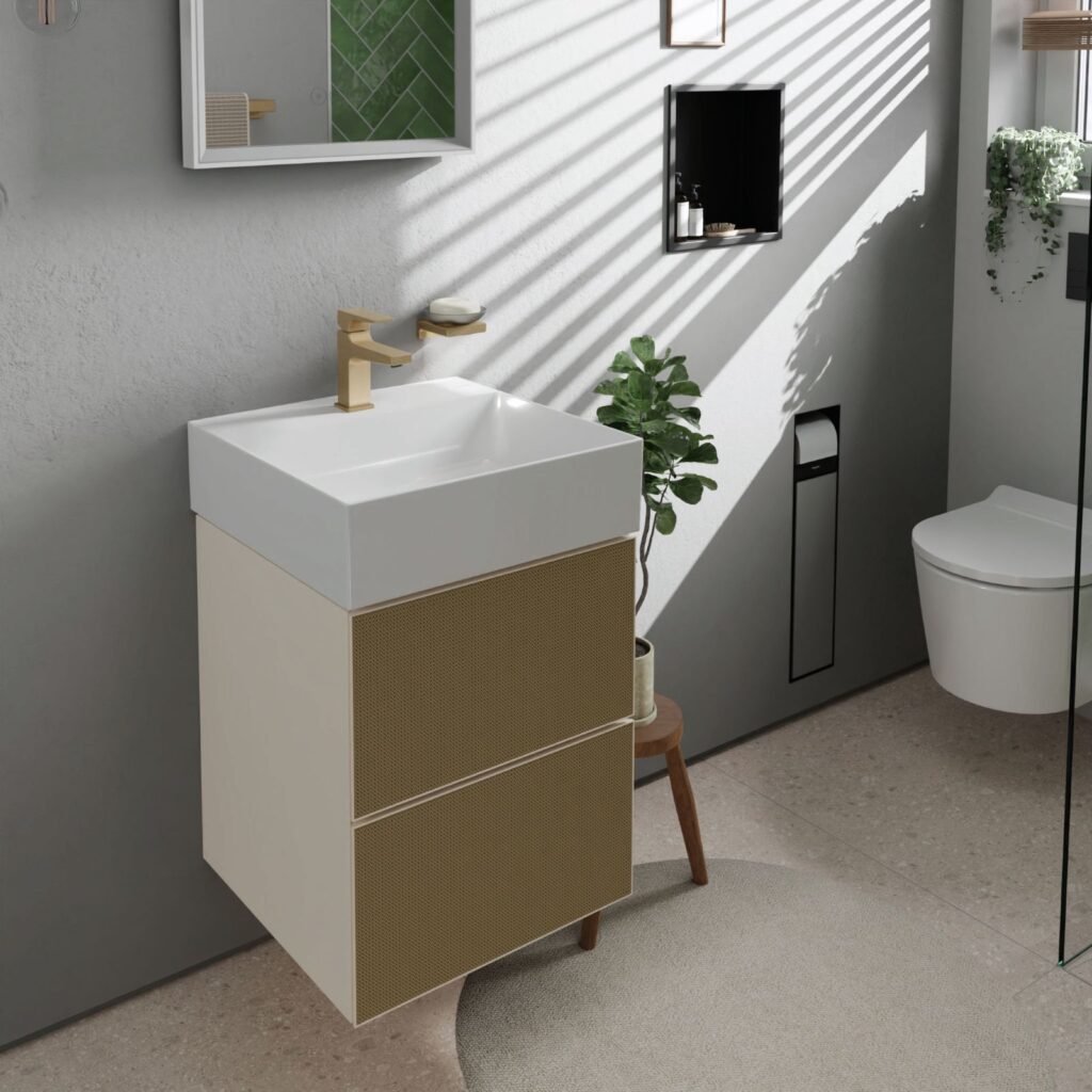 Hansgrohe modernes WC mit Waschtisch