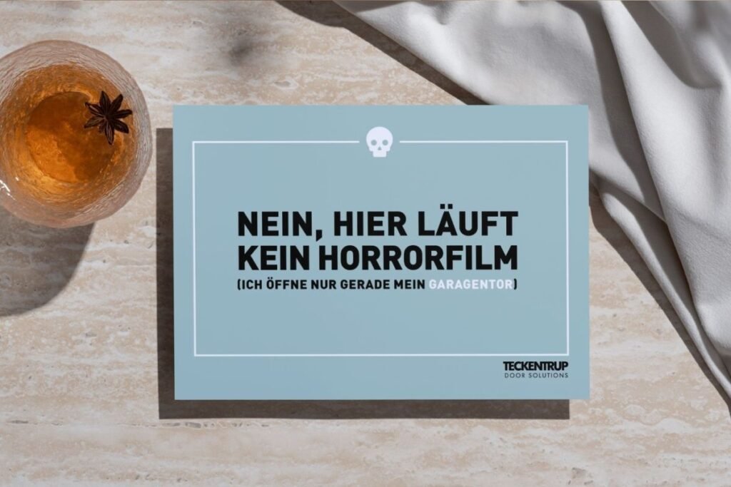 Postkarte Garagentor Teckentrup