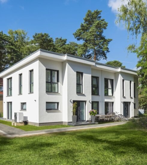 Roth Massivhaus Doppelhaus Außenansicht