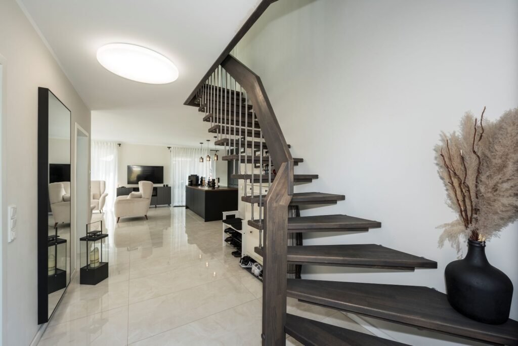 Roth Massivhaus Doppelhaus Eingangsbereich Großeltern