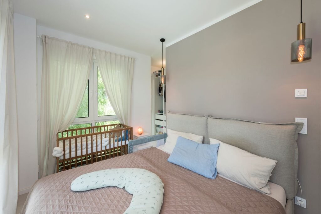 Roth Massivhaus Doppelhaus Eltern Schlafzimmer Familie