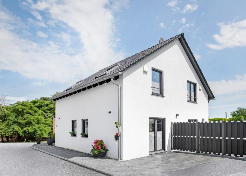 Fingerhut Haus Filino Haus von außen mit Straße