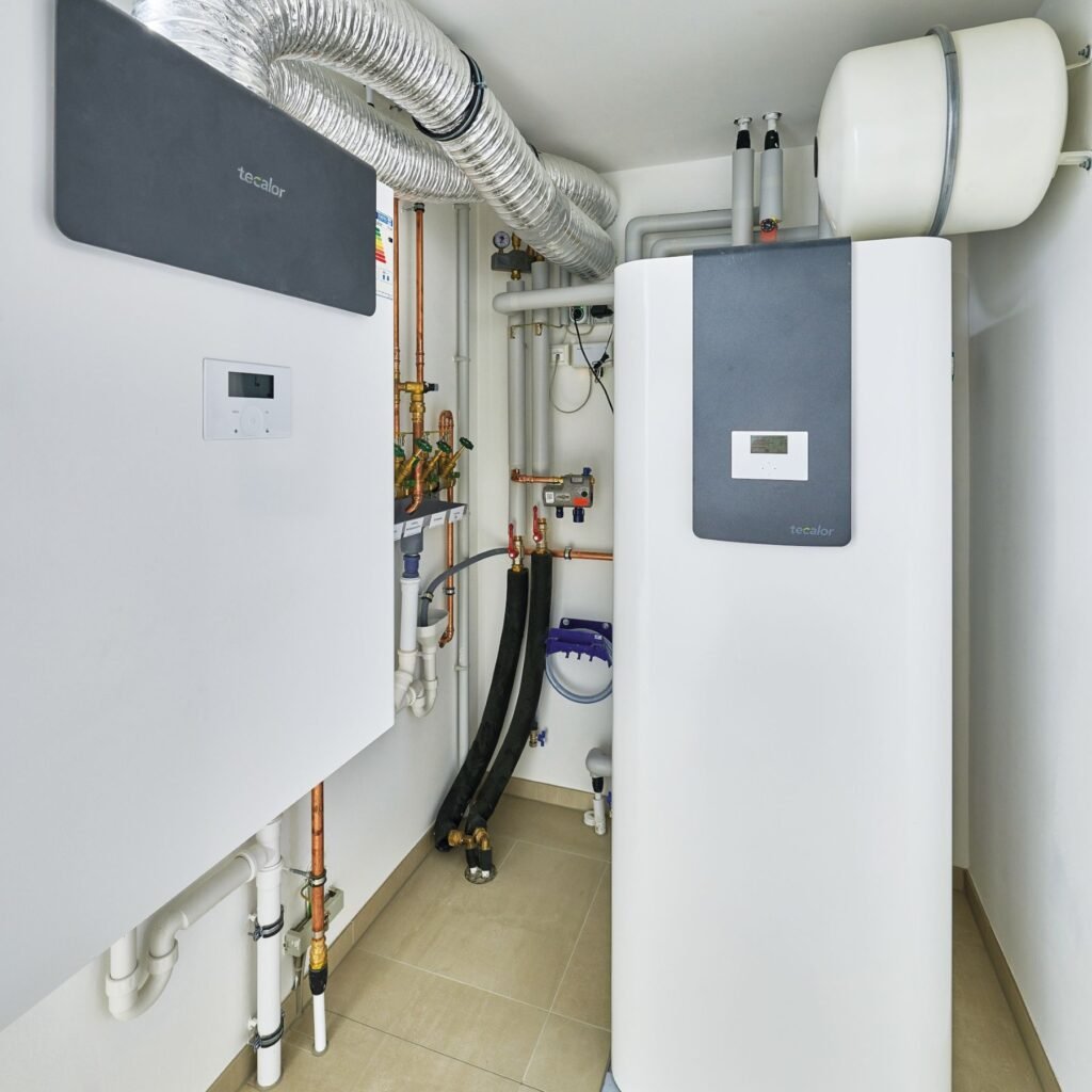 Musterhaus Günzburg Fertighaus Weiss Technikraum