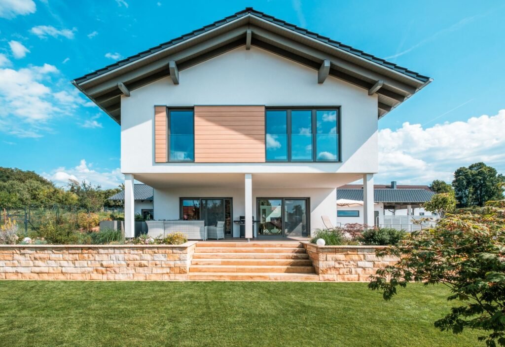 Weberhaus individuelles Architektenhaus mit Garten