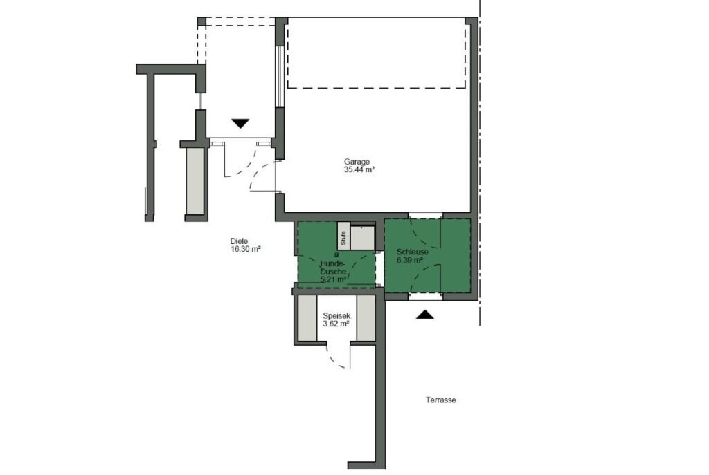 Haus für Hund Rudi Schwörer Grundriss