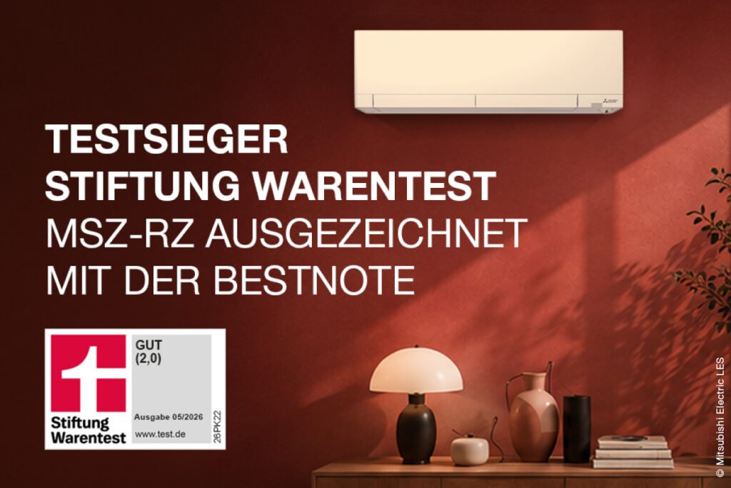 Mitsubishi Auszeichnung Testsieger Klimagerät